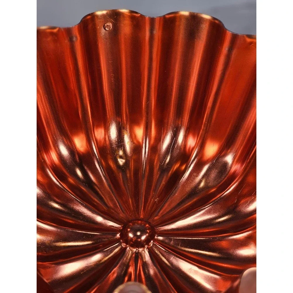 Vintage Copper Fluted Tart Pan Fluted Bowl Dessert Pan